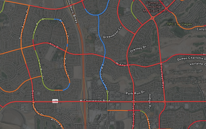 Regional Bicycle & Pedestrian Plan LOS Map