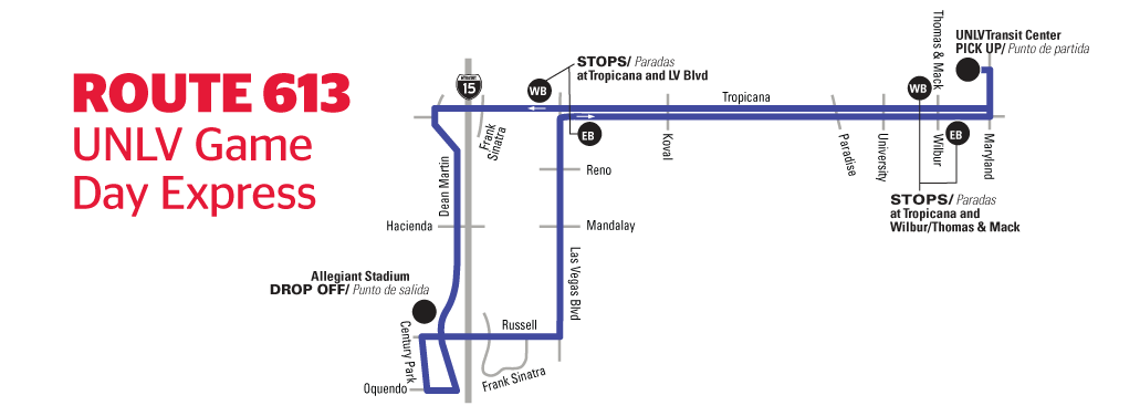 route-613 Route 613 - UNLV Game Day Express
