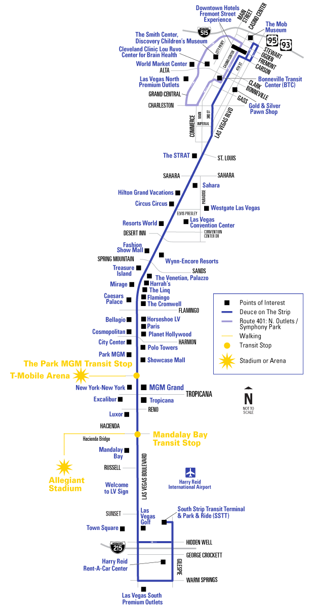 Deuce on the Strip - Route Map